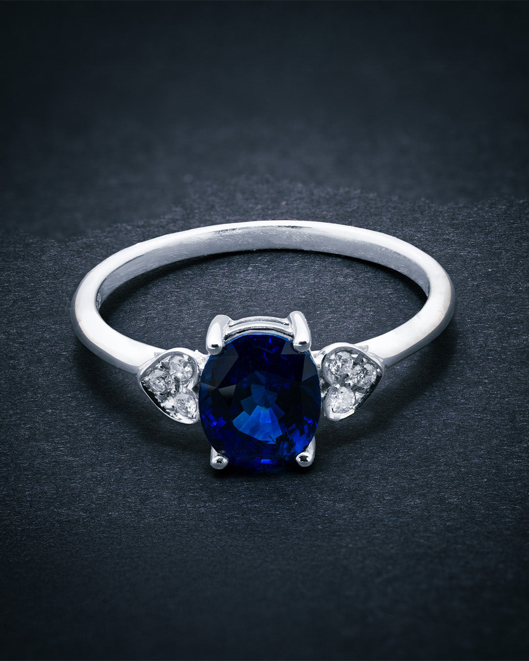 Blue Sapphire 1.66 Diamond 0.055