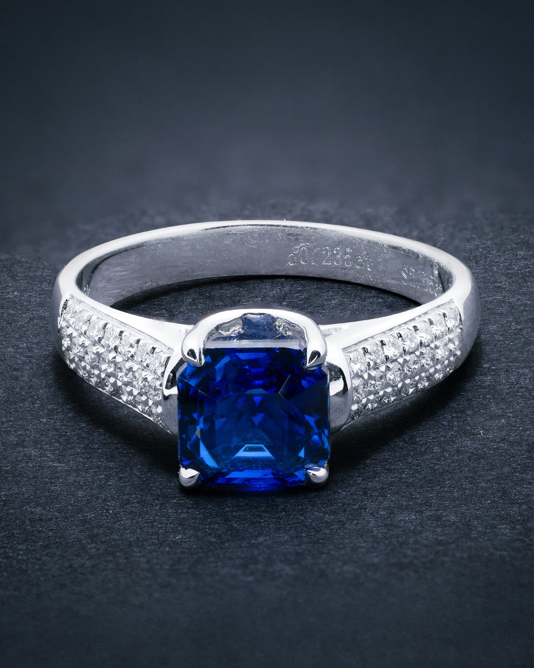 Blue Sapphire 2.15 Diamond 0.235