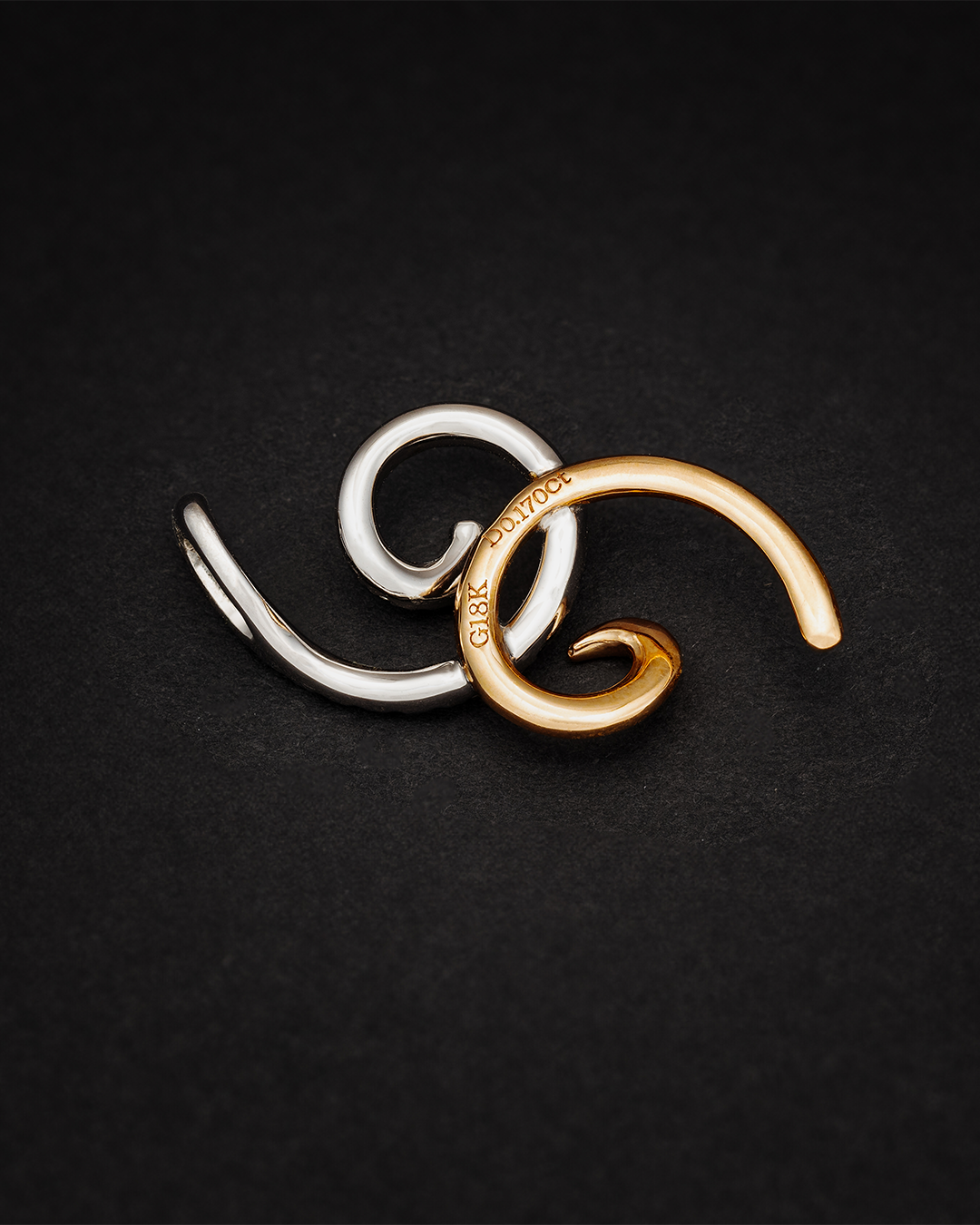 Rose & White Gold with Diamonds Pendant