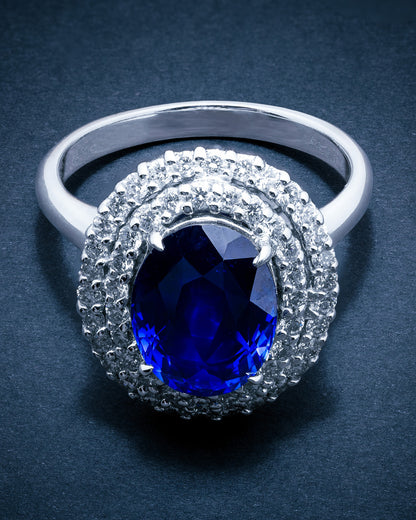 Blue Sapphire 4.61 Diamond 0.808