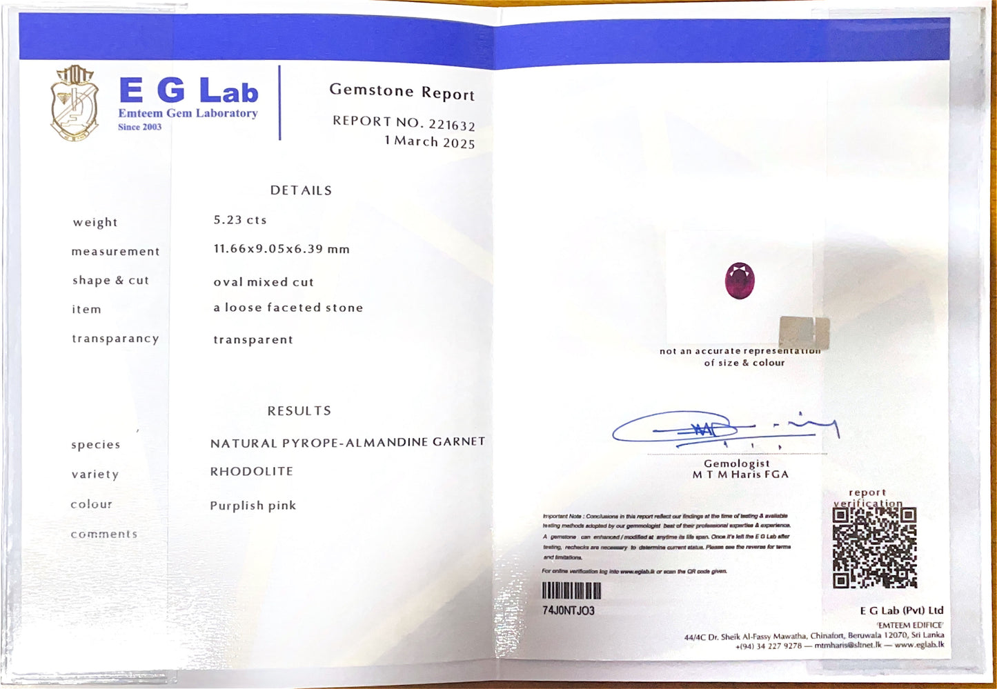 Rhodolite Garnet 5.23