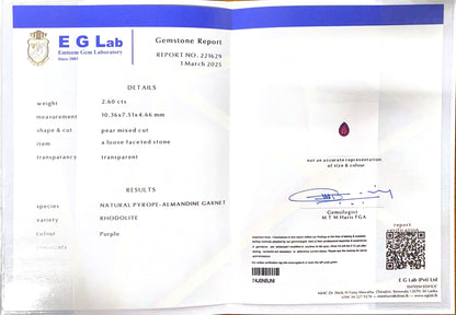 Rhodolite Garnet 2.60