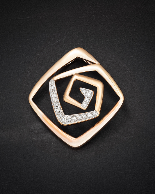 Rose Gold with Diamonds Pendant