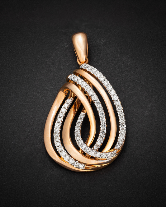 Rose Gold with Diamonds Pendant
