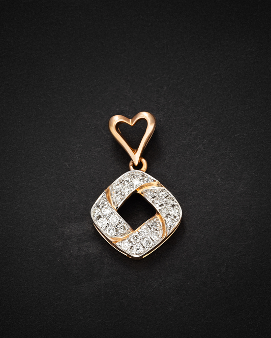 Rose Gold with Diamonds Pendant