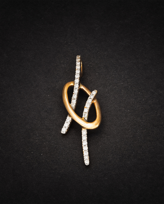Rose Gold with Diamonds Pendant