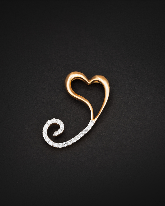 Rose Gold with Diamonds Pendant
