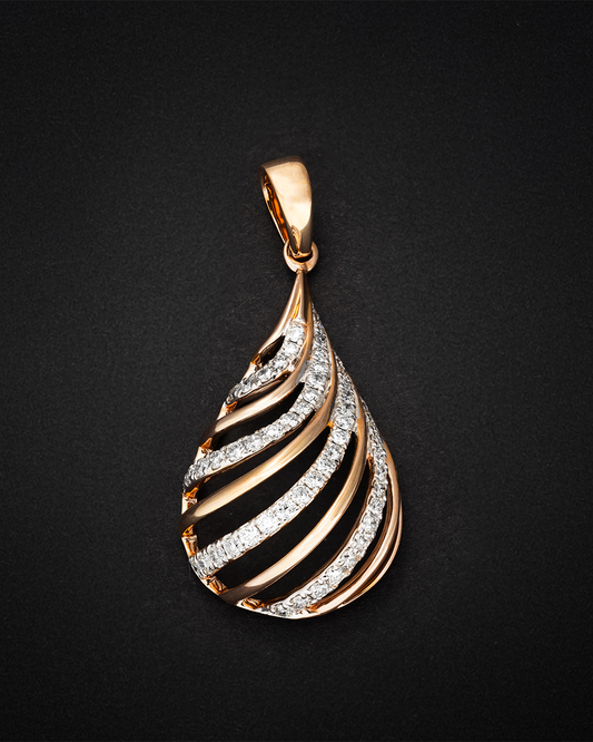 Rose Gold with Diamonds Pendant