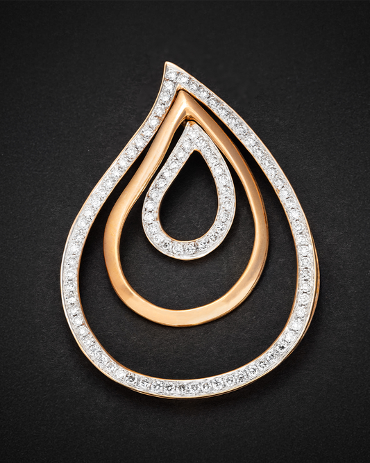 Rose Gold with Diamonds Pendant