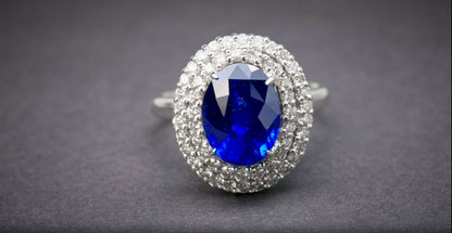 Blue Sapphire 4.61 Diamond 0.808