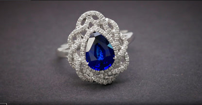 Blue Sapphire 2.26 Diamond 0.458