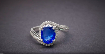 Blue Sapphire 2.17 Diamond 0.218