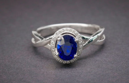 Blue Sapphire 1.25 Diamond 0.079