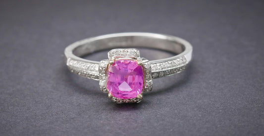 Pink Sapphire 1.06 Diamond 0.192