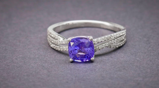 Violet Sapphire (N) 1.46 Diamond 0.240