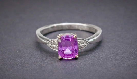 Pink Sapphire (N) 1.40 Diamond 0.053