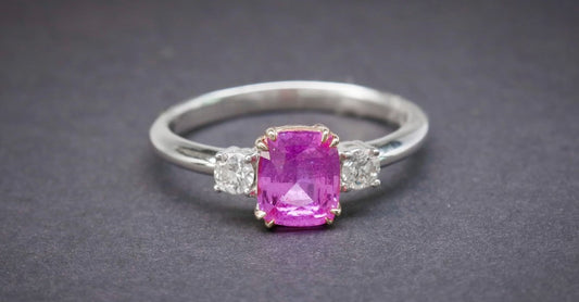 Pink Sapphire 1.33 Diamond 0.202
