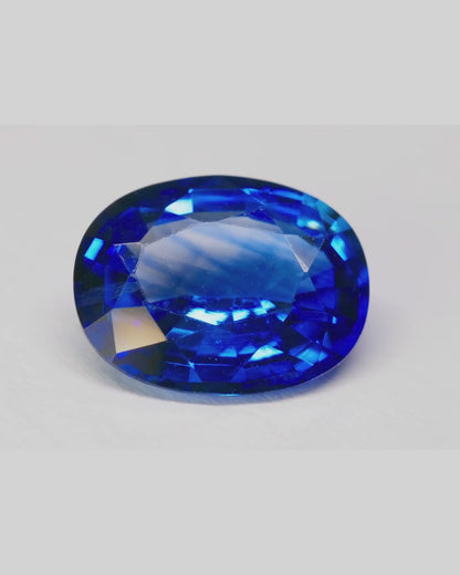 Blue Sapphire Heated 3.26